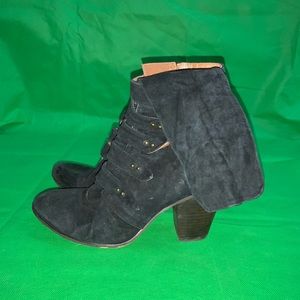 Jeffrey Campbell Ellie May Black Suede Size 8.5